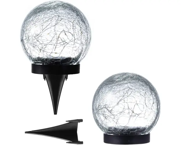 Lampa solara pentru gradina, model sticla sparta