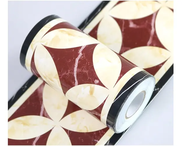 Plinta autoadeziva pentru pardoseala sau perete tip marmura, impermeabila, 10 x 500 cm