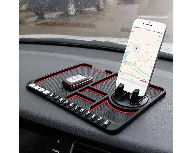 Suport cu odorizant pentru telefon sau accesorii, antiderapant, pentru bordul masinii
