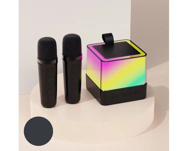 Difuzor Karaoke cu 2 microfoane wireless, bluetooth 5.3