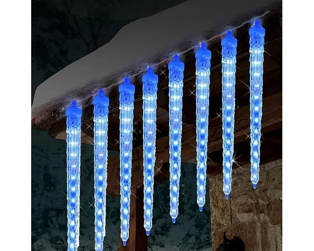 Instalatie solara 8 turturi 20-30 cm, 36 LED, 3 metri