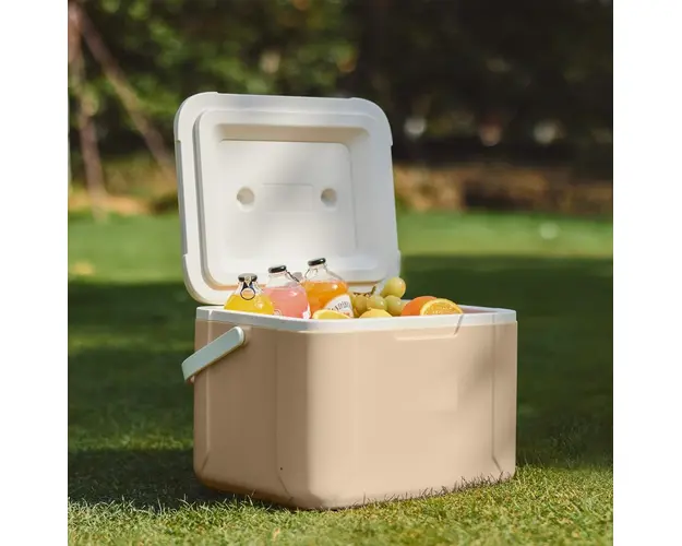 Lada frigorifica cu maner pentru camping, 5L, albastra