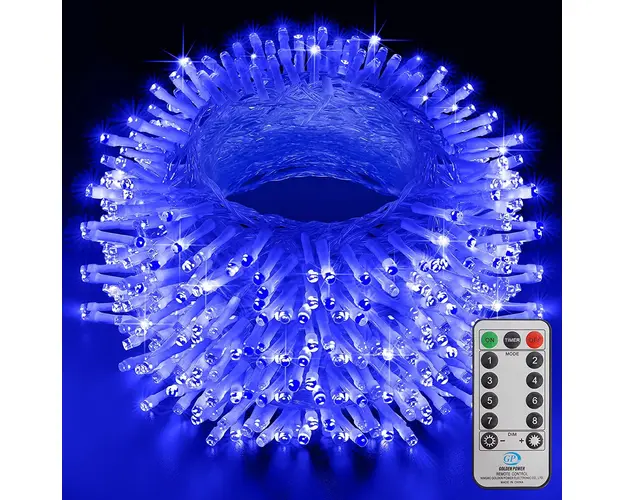 Instalatie de Craciun cu telecomanda, tip liniara, pentru exterior, 500 led-uri, 50m, diverse culori, IP44