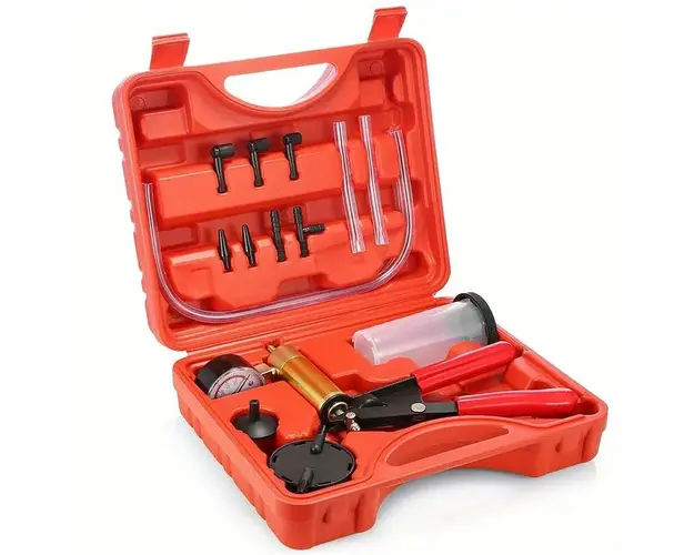 Pompa Tester Auto Presiune si Vacuum / Vid cu Adaptoare Trusa Diagnosticare Frane ABS EGR