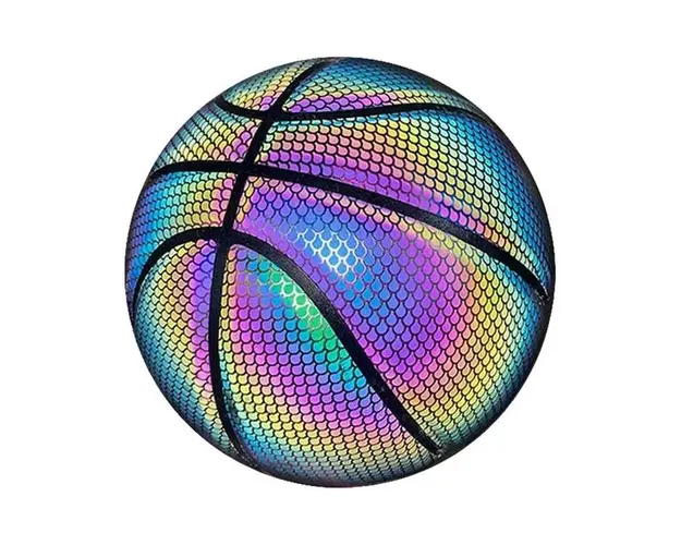 Minge Basketball reflectorizanta, design holografic, 24.5 cm
