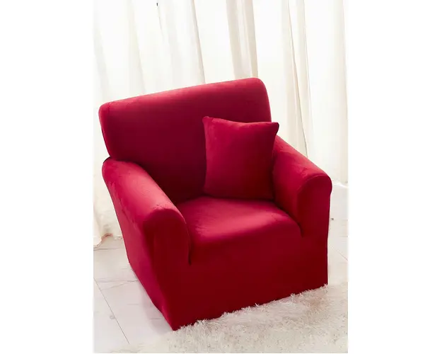 Husa elastica pentru fotoliu, din catifea, 90 x 130 cm