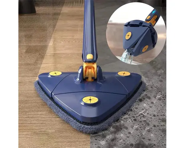 Mop cu cap triunghiular, reglabil, rotire 360 grade,rezerva inclusa