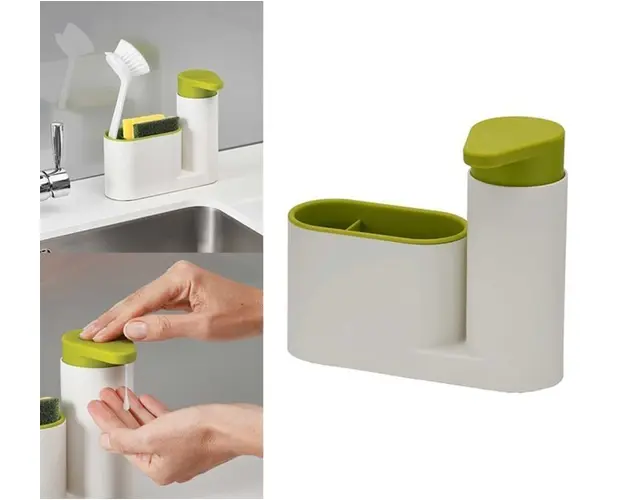 Organizator pentru chiuveta Sink Tidy cu dispenser detergent