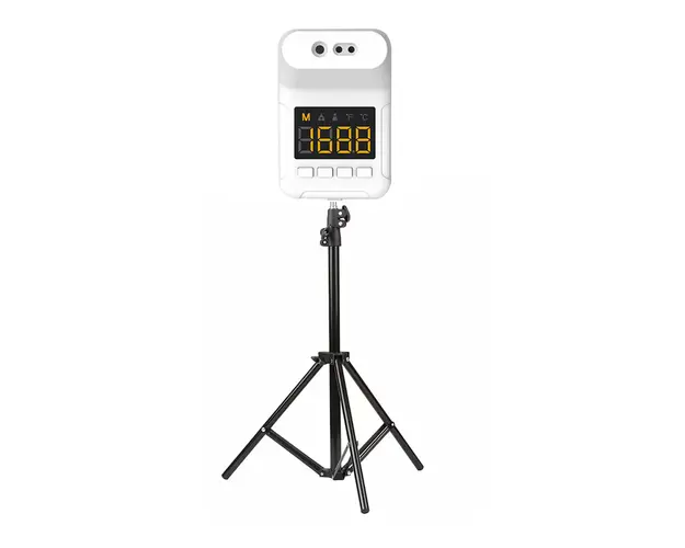 Termoscanner digital K3S non contact cu infrarosu, termometru cu scanare rapida 0,5 S, de perete, afisaj LCD, memorie