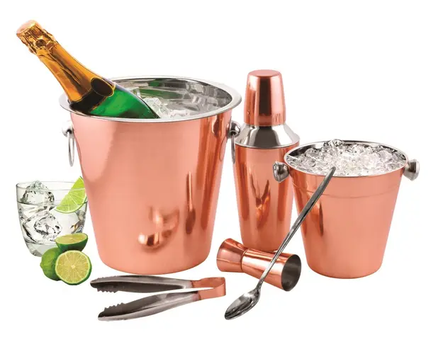 Set cocktail Grunberg, inox, 6 piese