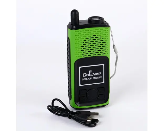 Radio portabil cu lanterna CcLamp CL-601, alimentare duala solar si retea