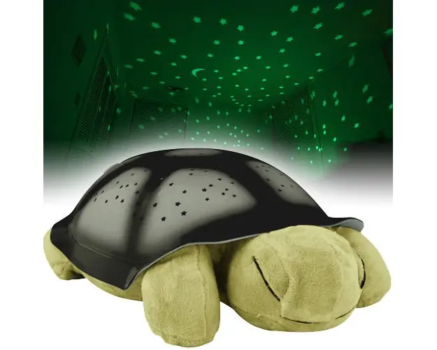 Lampa nocturna de veghe proiector broasca testoasa cu 8 constelatii si 4 melodii