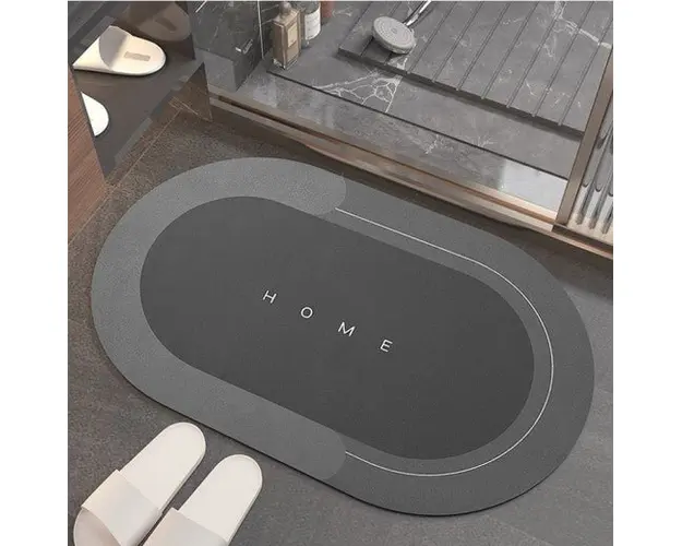Covoras silicon super absorbant pentru baie, cu uscare rapida