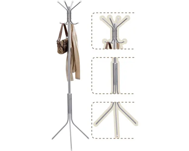 Cuier tip pom, 176 cm, cu 4 brate si 4 agatatori