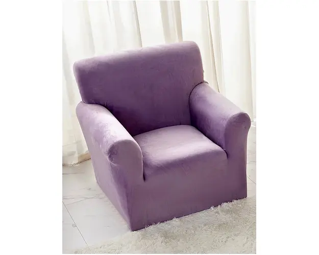 Husa elastica pentru fotoliu, din catifea, 90 x 130 cm