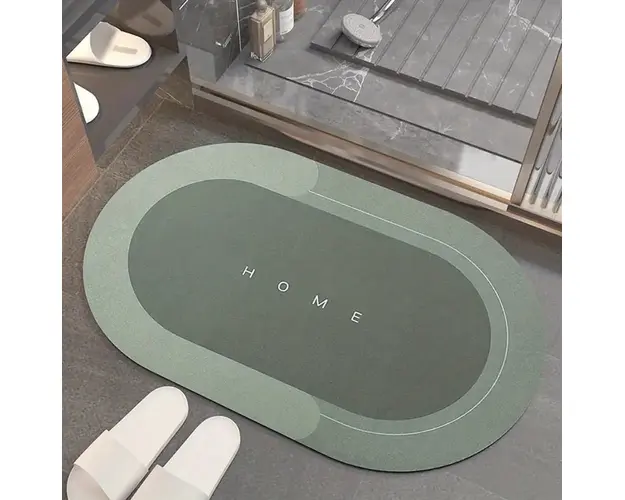Covoras silicon super absorbant pentru baie, cu uscare rapida