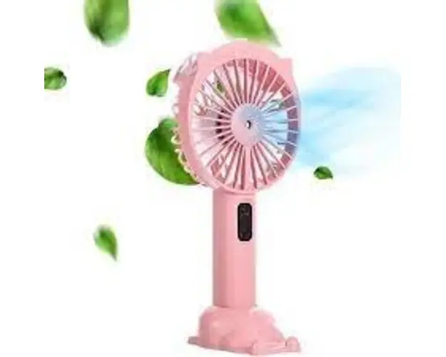 Mini ventilator de birou cu pulverizare apa, 3-in-1