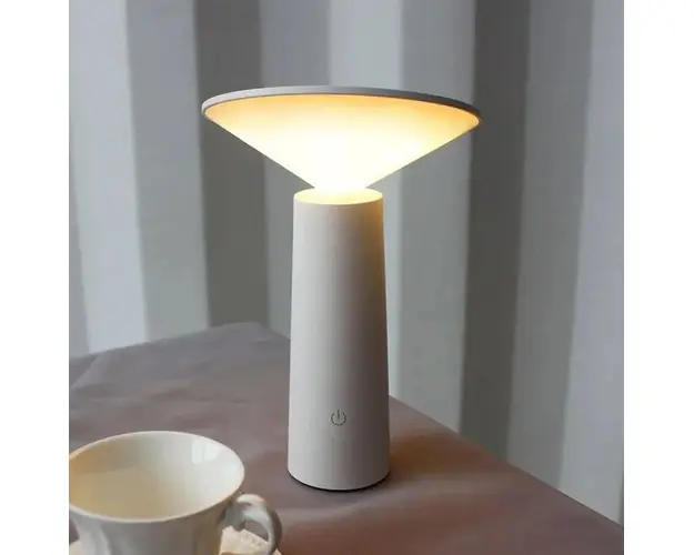 Mini lampa de birou, LED, cu lumina indirecta, touch control, incarcare USB, rotire 40