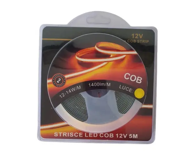Banda led COB Strip 5M, 1400lm/M, 12-14 w/M, lumina calda sau lumina rece