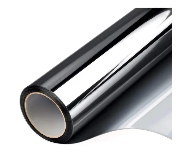 Folie reflexiva pentru geamuri interioare, cu efect de oglinda, protectie solara UV