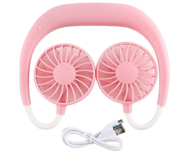 Mini ventilator pentru gat ,3 trepte de viteze, incarcare usb