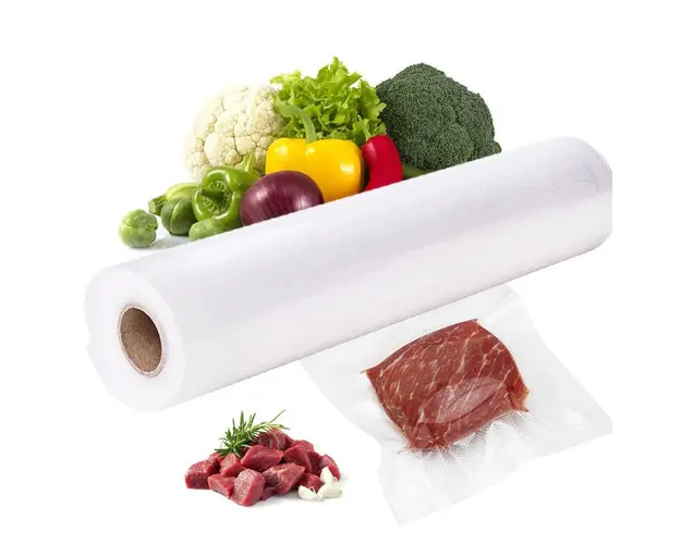 Set 2 role de pungi gofrate pentru aparatele de vidat, 28 x 500 cm