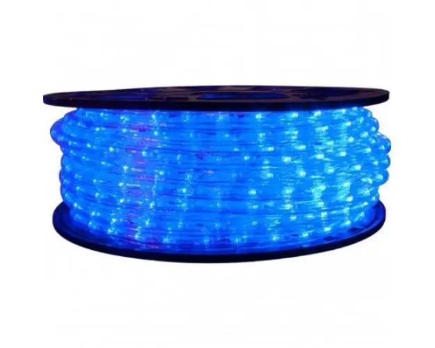Instalatie tip furtun luminos cu LED, 80m, diverse culori