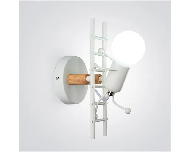 RESIGILAT - Lampa metalica retro industriala tip humanoid, soclu E27, diverse modele