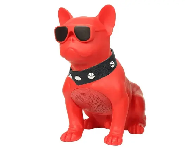 Boxa Portabila Bulldog Negru/Rosu Cu Bluetooth, Cititor USB, Card, Radio si microfon 20 X 20 x 14 cm