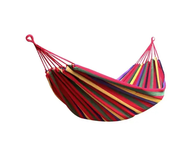 Hamac multicolor din bumbac pentru curte sau gradina, 1 persoana