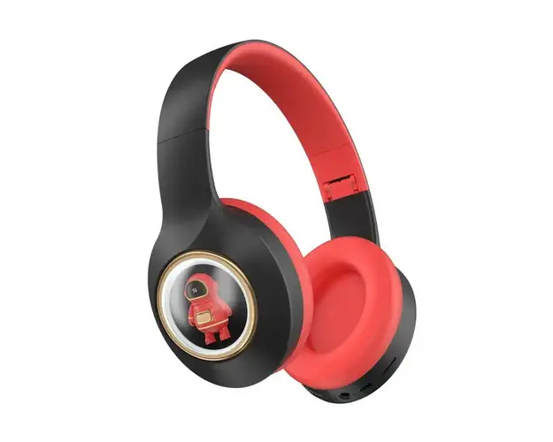 Casti wireless YDM55 iluminate LED, design desene animate
