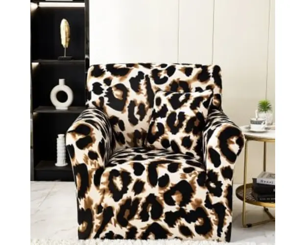 Husa fotoliu din bumbac elastic 90-140 cm