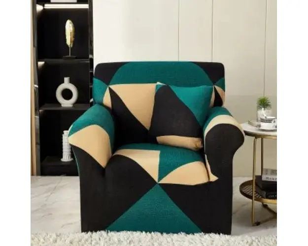 Husa fotoliu din bumbac elastic 90-140 cm