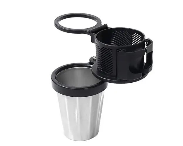 Organizator auto multifunctional suport 3 pahare, universal, negru/gri