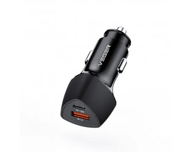 Incarcator auto, Fast Charge, Dual USB si USB-C 38W