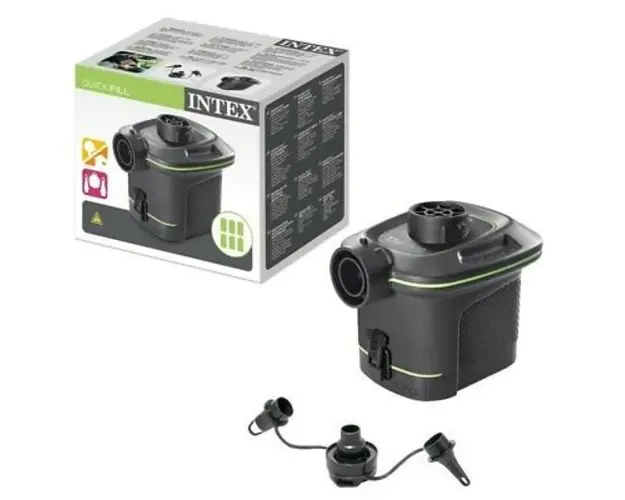 Pompa electrica cu baterii Intex Quick-Fill 66638, pentru barci, piscine, colace, saltele gonflabile