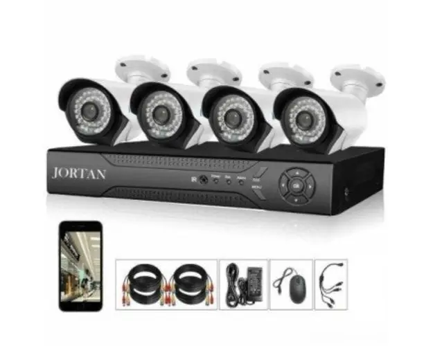 Sistem de supraveghere CCTV, Kit DVR cu 4 camere exterior / interior din metal
