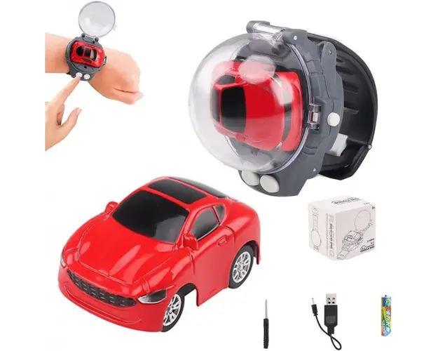 Masinuta cu telecomanda tip ceas 2.4Ghz, metal