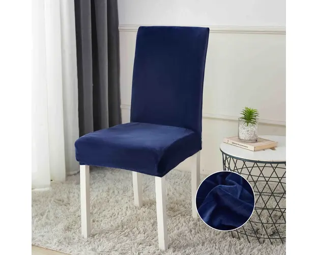 Set 6 huse universale, elastice, pentru scaun, din catifea