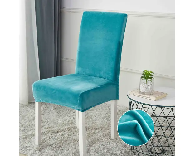 Set 6 huse universale, elastice, pentru scaun, din catifea