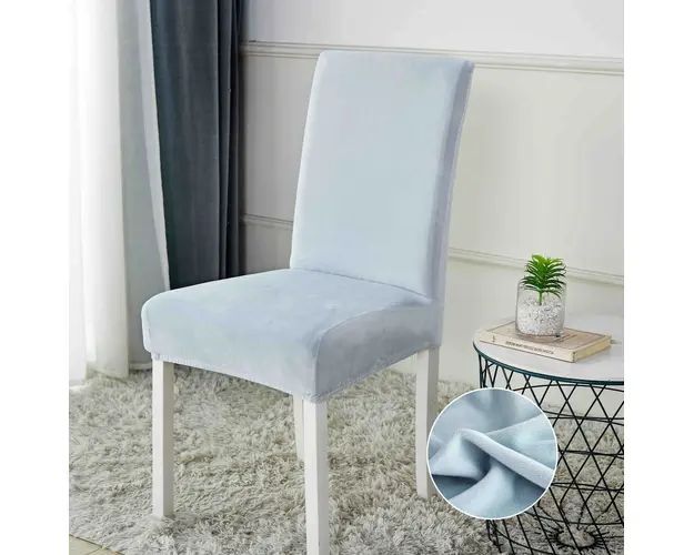 Set 6 huse universale, elastice, pentru scaun, din catifea