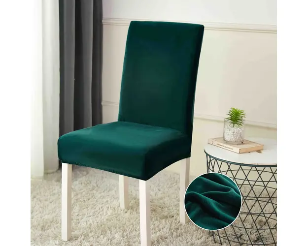 Set 6 huse universale, elastice, pentru scaun, din catifea