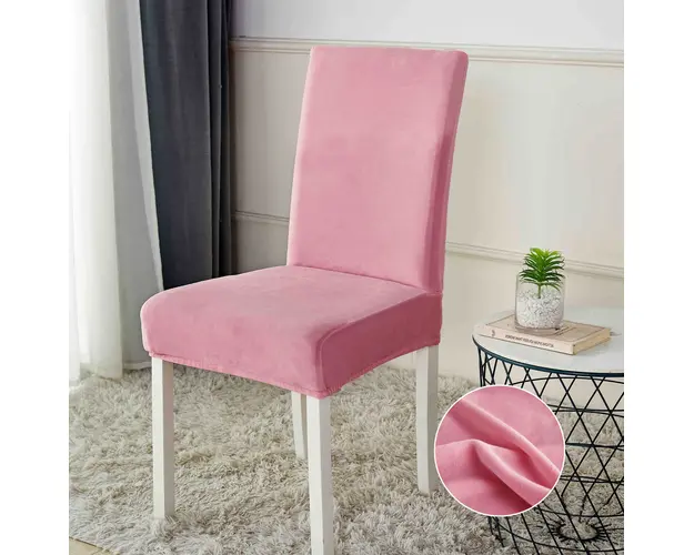 Set 6 huse universale, elastice, pentru scaun, din catifea
