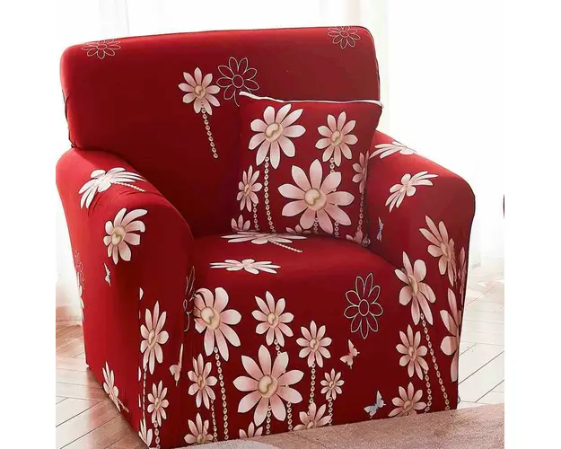 Husa fotoliu din bumbac elastic 90-140 cm