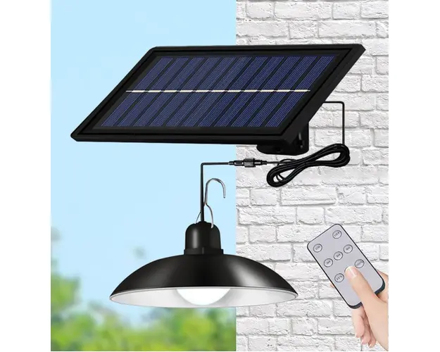 Lampa solara suspendata, cu telecomanda, 90 Lm/W