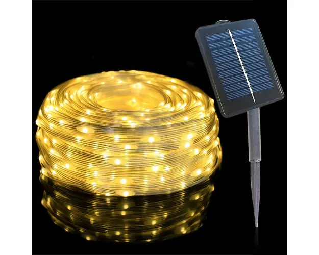 Ghirlanda luminoasa solara tip furtun cu LED, 12 metri sau 22 metri