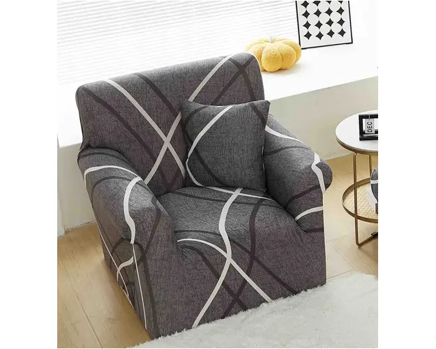 Husa fotoliu din bumbac elastic 90-140 cm