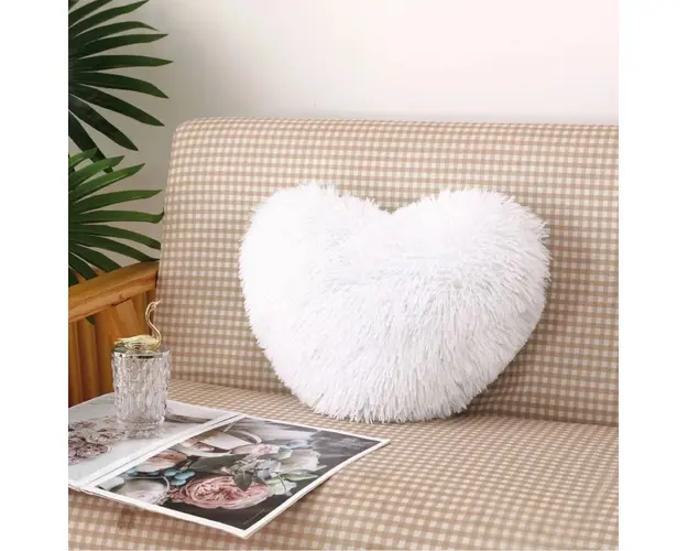 Perna Decorativa in forma de inima, Super Pufoasa, Cocolino