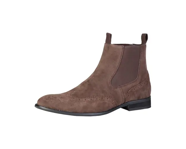 Ghete Pierre Cardin, piele ecologica cu aspect de piele intoarsa, Maro, 44