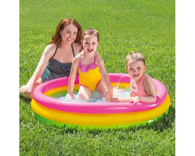 Piscina gonflabila pentru copii cu baza moale, Intex